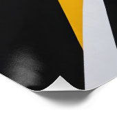 Bold Geometric Abstrakt Colorful Modern Art Poster (Ecke)