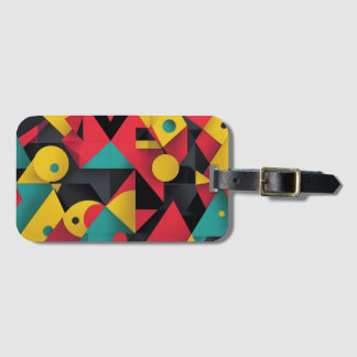 Bold Geometric Abstrakt Modern Art Gepäckanhänger