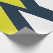 Bold Geometric Abstrakt Pattern Geschenkpapier (Ecke)