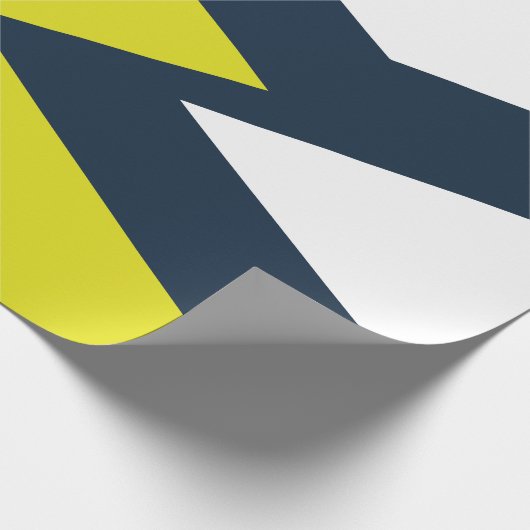 Bold Geometric Abstrakt Pattern Geschenkpapier (Ecke)