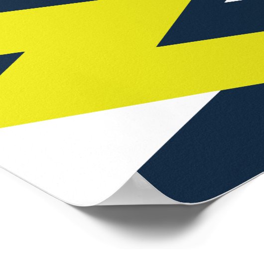 Bold Geometric Abstrakt Pattern Poster (Ecke)