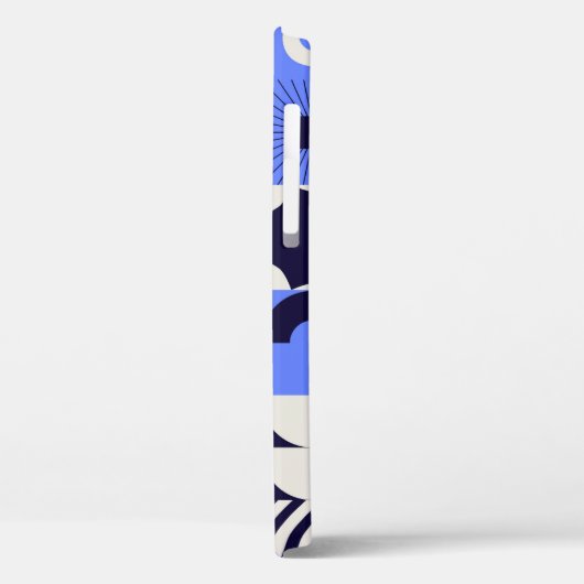 Bold Geometric Bauhaus Retrofuturistische Muster Case-Mate iPhone Hülle (Rückseite / Links)