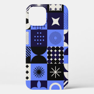 Bold Geometric Bauhaus Retrofuturistische Muster Case-Mate iPhone Hülle