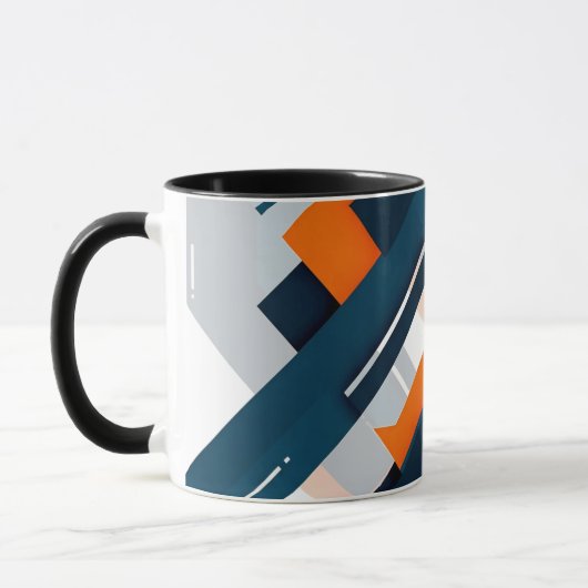 Bold Geometric Burst Tasse (Links)