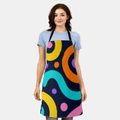 Bold Geometric Circles Schürze (Getragen)