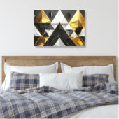 Bold Geometric Elegance Leinwanddruck (Insitu (Schlafzimmer))
