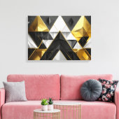 Bold Geometric Elegance Leinwanddruck (Insitu (Wohnzimmer))