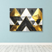 Bold Geometric Elegance Leinwanddruck (Insitu (Holzboden))