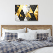 Bold Geometric Elegance Leinwanddruck (Insitu (Schlafzimmer))