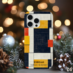 Bold Geometric Grid - Rot, Gelb und Schwarz Case-Mate iPhone Hülle