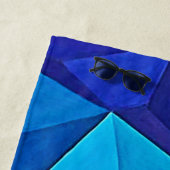 Bold Geometric Prism Abstract Art Strandtuch (Beispiel)