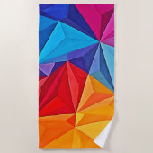 Bold Geometric Prism Abstract Art Strandtuch (Vorderseite)