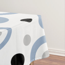 Bold Geometric Slate Blue Tischdecke