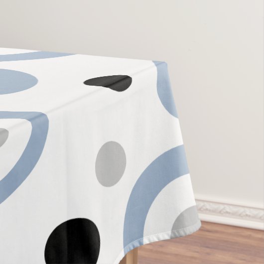 Bold Geometric Slate Blue Tischdecke (Beispiel)