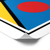 Bold Geometric Style Abstrakt Poster (Ecke)