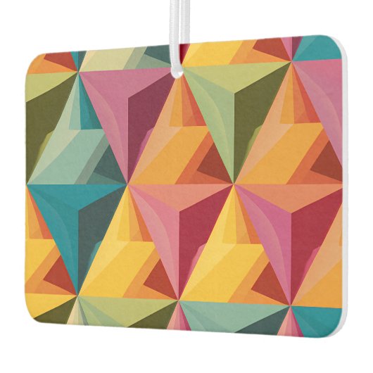 Bold Geometric Triangle Pattern Autolufterfrischer (Links)