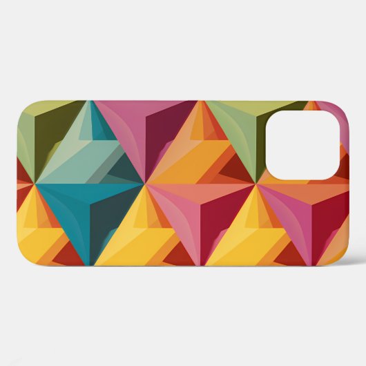 Bold Geometric Triangle Pattern Case-Mate iPhone Hülle (Rückseite (Horizontal))
