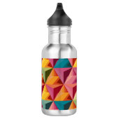 Bold Geometric Triangle Pattern  Edelstahlflasche (Rechts)