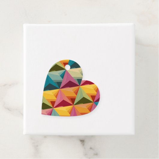 Bold Geometric Triangle Pattern  Geschenkanhänger (Beispiel)