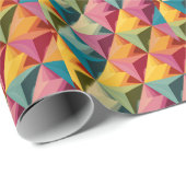 Bold Geometric Triangle Pattern  Geschenkpapier (Rolleneckpunkt)