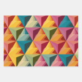 Bold Geometric Triangle Pattern  Geschenkpapier Set (Vorderseite 3)