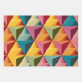 Bold Geometric Triangle Pattern  Geschenkpapier Set (Vorderseite)