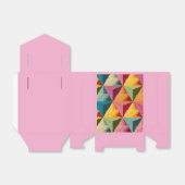 Bold Geometric Triangle Pattern Geschenkschachtel (Ungefaltet)