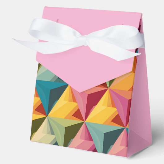 Bold Geometric Triangle Pattern Geschenkschachtel (Vorderseite)