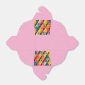 Bold Geometric Triangle Pattern Geschenkschachtel (Ungefaltet)