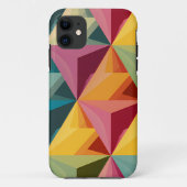 Bold Geometric Triangle Pattern IPhone Case (Rückseite)