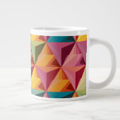 Bold Geometric Triangle Pattern  Jumbo-Tasse (Rechts)