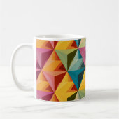 Bold Geometric Triangle Pattern  Kaffeetasse (Links)
