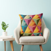 Bold Geometric Triangle Pattern Kissen (Stuhl )
