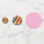 Bold Geometric Triangle Pattern Konfetti (Rückseiten)