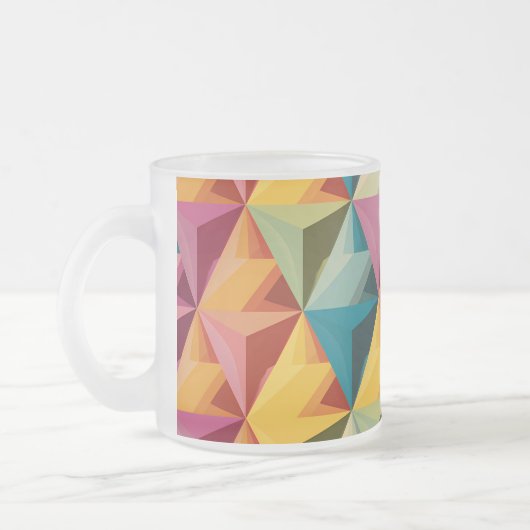 Bold Geometric Triangle Pattern Mattglastasse (Links)