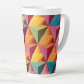 Bold Geometric Triangle Pattern  Milchtasse (Rechte Ecke)
