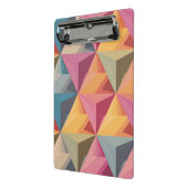 Bold Geometric Triangle Pattern Mini Klemmbrett (Gewinkelt2)