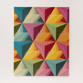 Bold Geometric Triangle Pattern  Puzzle