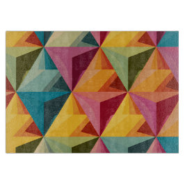Bold Geometric Triangle Pattern  Schneidebrett