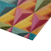 Bold Geometric Triangle Pattern Schneidebrett (Ecke)