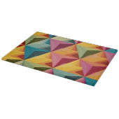 Bold Geometric Triangle Pattern Schneidebrett (Ecke)