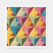 Bold Geometric Triangle Pattern  Serviette (Vorderseite)