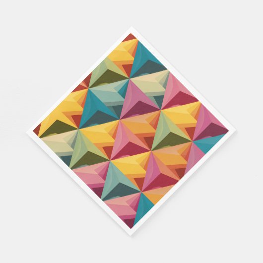 Bold Geometric Triangle Pattern  Serviette (Ecke)