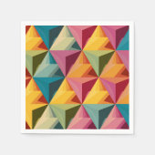 Bold Geometric Triangle Pattern Serviette (Vorderseite)