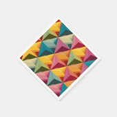 Bold Geometric Triangle Pattern  Serviette (Ecke)