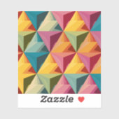 Bold Geometric Triangle Pattern Sticker (Blatt)