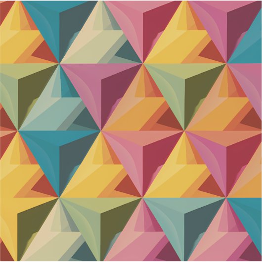 Bold Geometric Triangle Pattern Sticker (Vorderseite)
