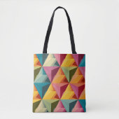 Bold Geometric Triangle Pattern Tasche (Vorderseite)