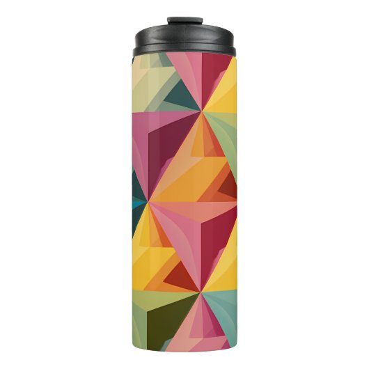 Bold Geometric Triangle Pattern  Thermosbecher (Vorderseite)