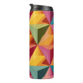 Bold Geometric Triangle Pattern  Thermosbecher (Nach rechts gedreht)
